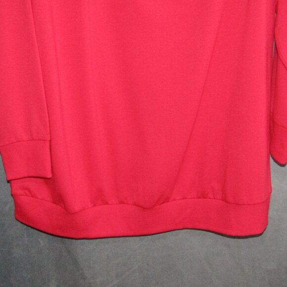 Torrid Magenta Embroidered Off Shoulder Top Womens Size 1X Long Sleeve New Tag - Picture 4 of 12